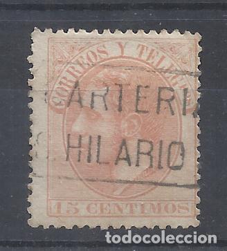 Sellos: alfonso XII CARTERIA SANT HILARI DE SACALM GIRONA GERONA