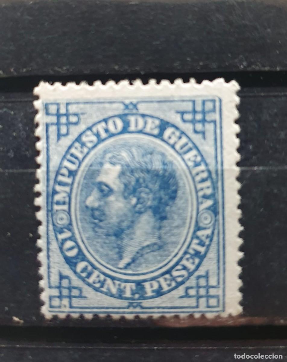 Sellos: EDIFIL 184 * ALFONSO XII 10 CENTIMOS AZUL ESPA&Ntilde;A 1876