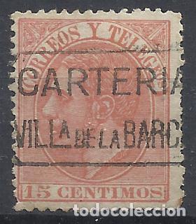 Sellos: alfonso XII EDIFIL 210 CARTERIA VILLANUEVA VILANOVA DE LA BARCA LLEIDA LERIDA