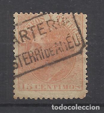 Sellos: alfonso XII EDIFIL 210 CARTERIA ESTERRI DE ANEU LLEIDA LERIDA