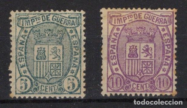 Stamps: PC795 Sellos Espa&ntilde;a a&ntilde;o 1875 EDIFIL 154/155(*) en NUEVO v.c. 35 &euro;