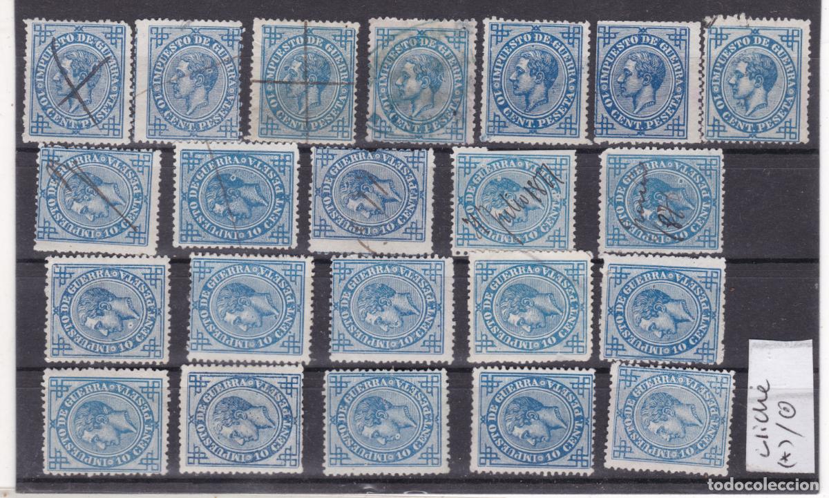 Stamps: FC4-39-Cl&aacute;sicos Edifil 184 x 22 Sellos Variedad Clich&eacute; /Impresi&oacute;n