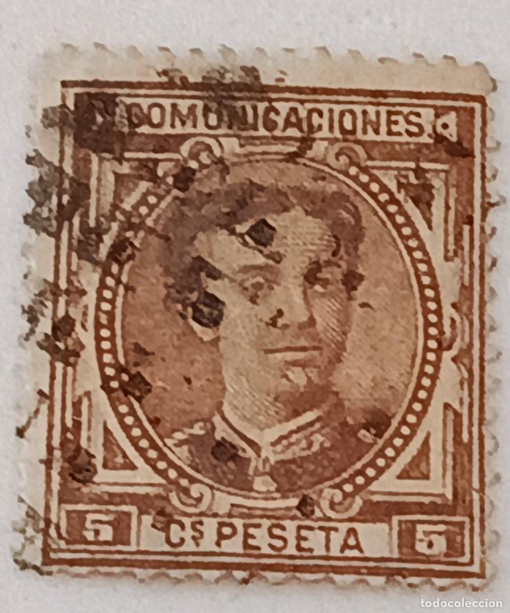 Sellos: Sello Espa&ntilde;a 1876, edifil 174, Alfonso XII.