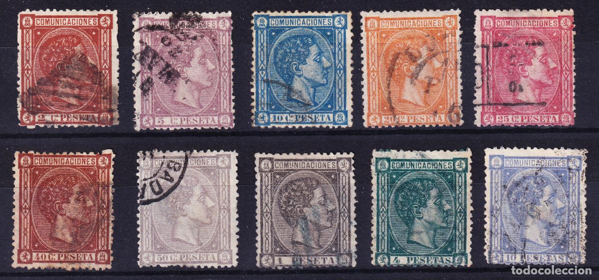 Sellos: ESPA&Ntilde;A ALFONSO XII - &ordm; 162/171 - A&Ntilde;O 1875 - PRECIO EN CATALOGO: 4.582 EUROS