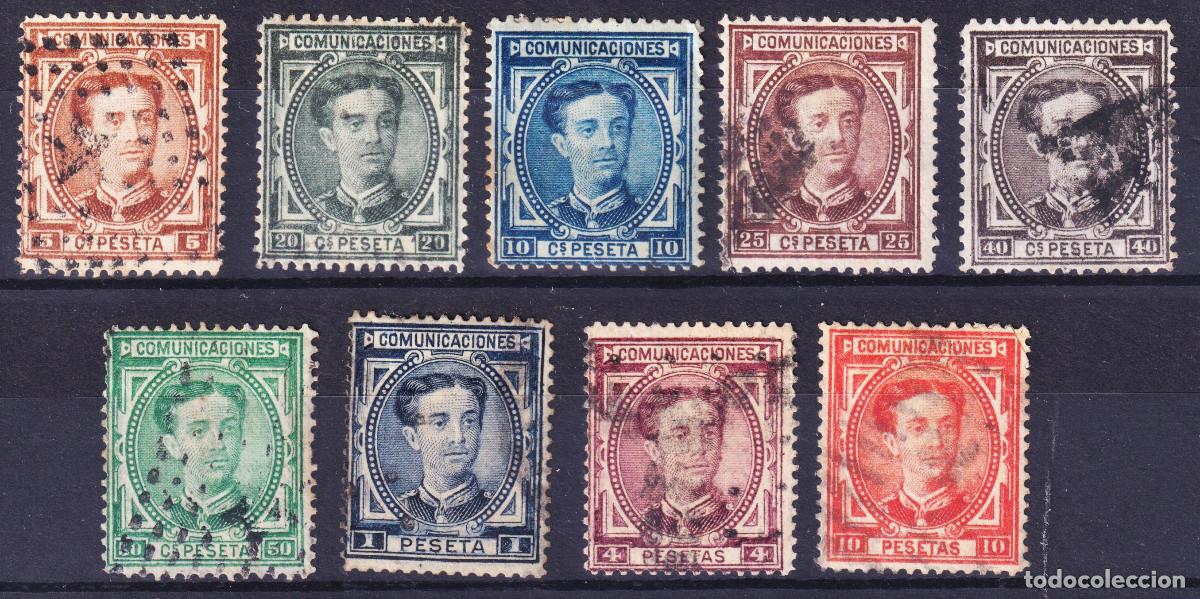 Sellos: ESPA&Ntilde;A ALFONSO XII - &ordm; 174/182 - A&Ntilde;O 1876 - PRECIO EN CATALOGO: 640 EUROS