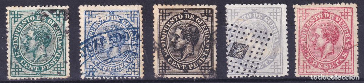 Sellos: ESPA&Ntilde;A ALFONSO XII - &ordm; 183/187 - A&Ntilde;O 1876 - PRECIO EN CATALOGO: 655 EUROS