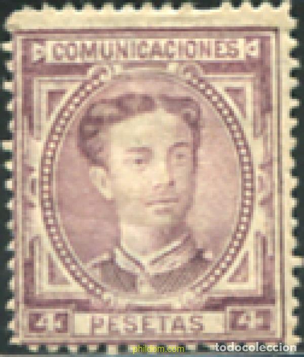 Sellos: 323455 HINGED ESPA&Ntilde;A 1876 CORONA REAL Y ALFONSO XII