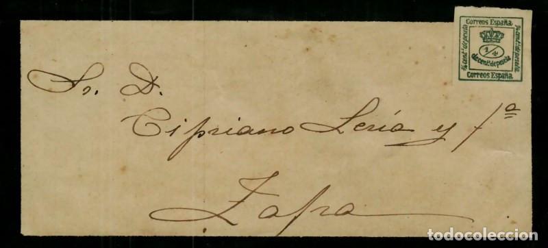 Sellos: FA1476A, HISTORIA POSTAL. Emisi&oacute;n de 1 de diciembre de 1877. Correo dirigido a Zafra