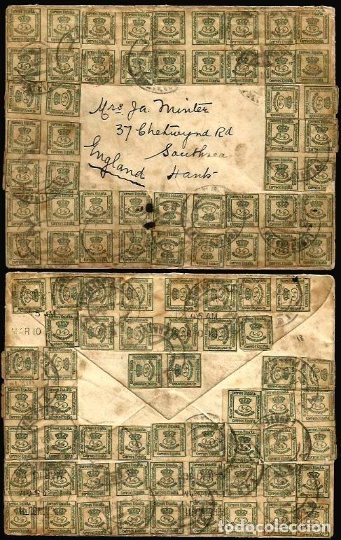 Sellos: CARTA EDIFIL 173 (x100) CORREO MARITIMO
