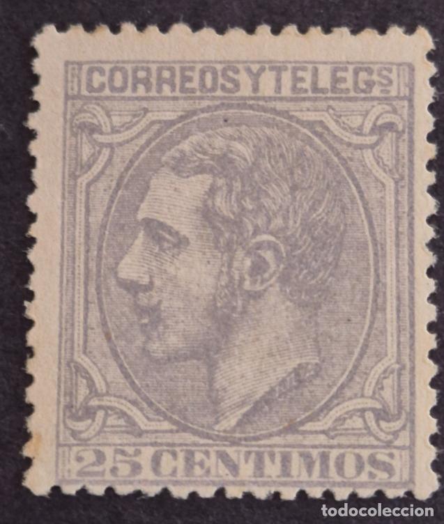Selos: Espa&ntilde;a 1879 - Alfonso XII, 25 c. (Edifil 204 **)