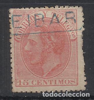 Francobolli: alfonso XIII PELON CARTERIA EIBAR GUIPUZCOA