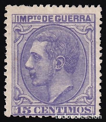 Selos: ESPA&Ntilde;A, 1879 EDIFIL N&ordm; NE 6 (*), 15 c. violeta, [NO EXPENDIDO.]