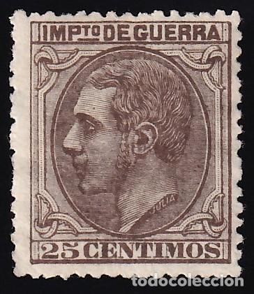 Selos: ESPA&Ntilde;A, 1879 EDIFIL N&ordm; NE 7 /*/, 25 c. casta&ntilde;o, [NO EXPENDIDO]