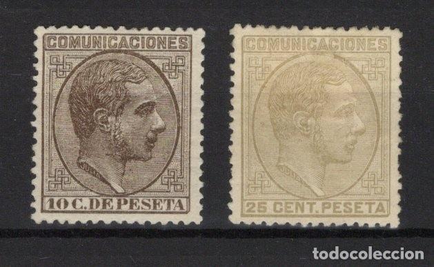 Selos: PC950 Sellos Espa&ntilde;a a&ntilde;o 1878 EDIFIL 192* y 194* sellos originales en NUEVO v.c. 44 &euro;
