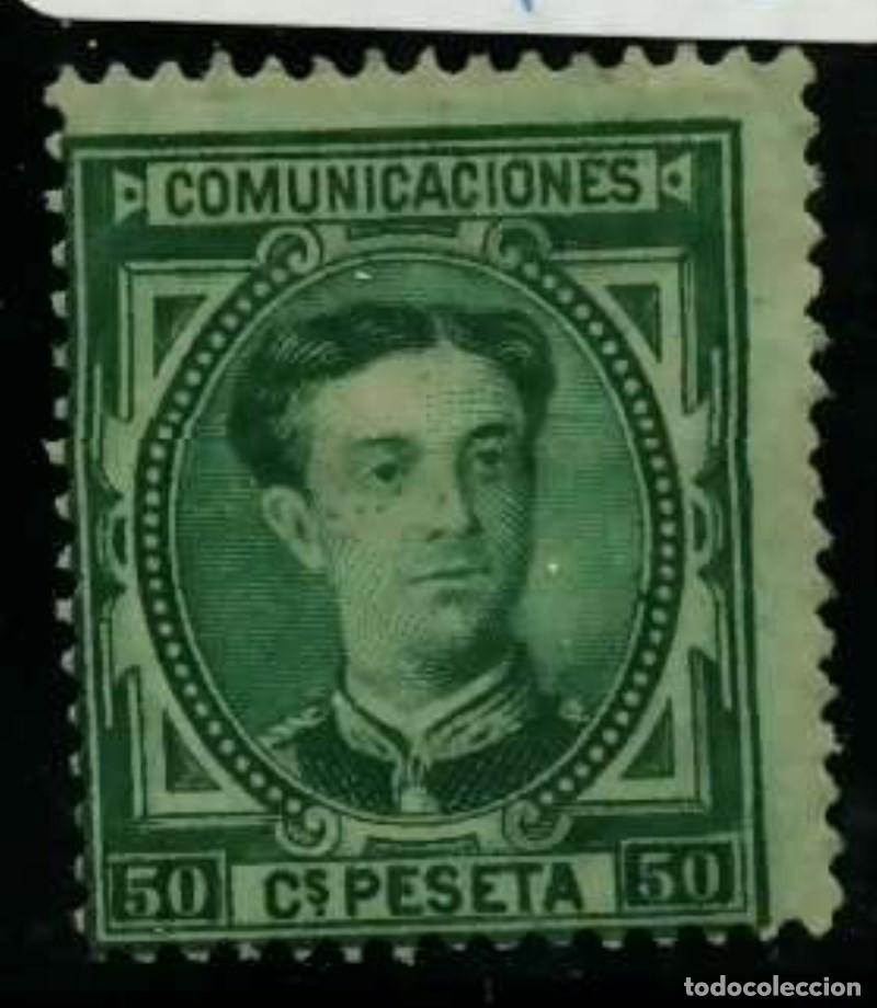 Sellos: FA3355 Emision 1-6-1876. Valor de 50 c. verde NUEVO