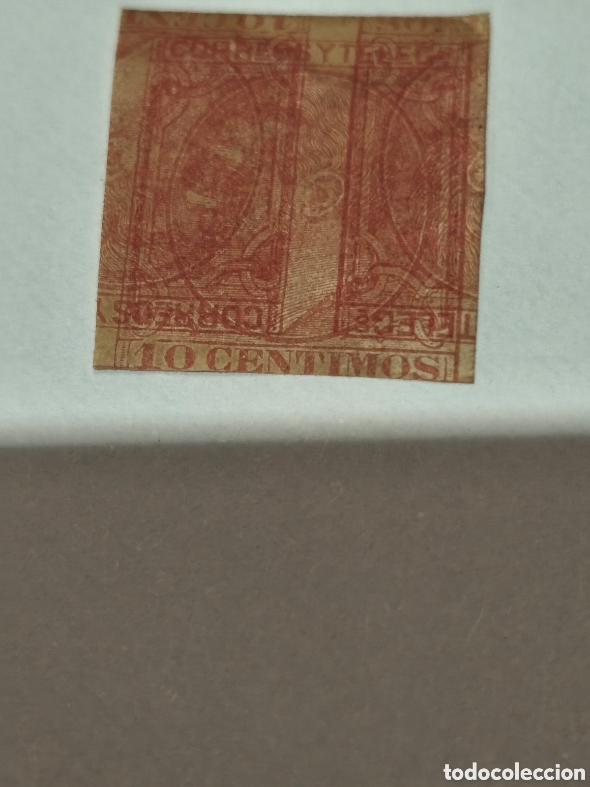 Sellos: Sello cl&aacute;sico n 202 nuevo ** maculatura ( doble impresi&oacute;n ) ,10 cts granate ver
