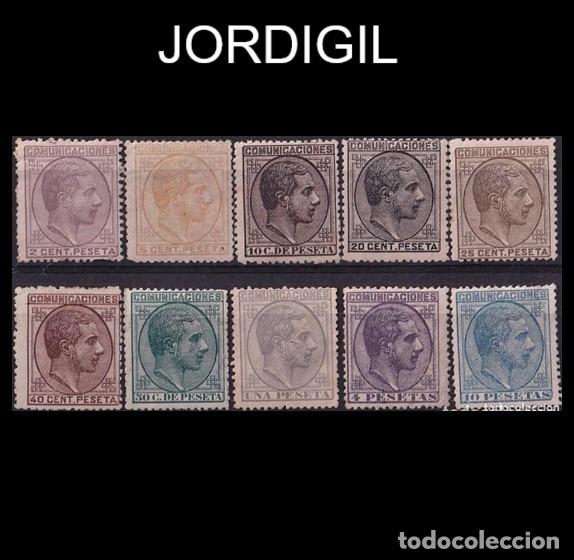 Selos: Edifil 190/99 199 sellos nuevos Espa&ntilde;a a&ntilde;o 1878 V.CAT.-1600&euro; 199 198 197 196 195 194 193 192 191 190