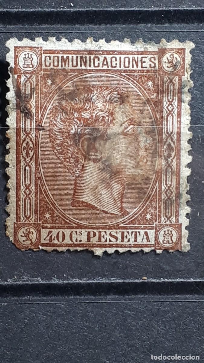 Sellos: ESPA&Ntilde;A. A&Ntilde;O 1875. &deg;. Edifil 167 - Foto 1