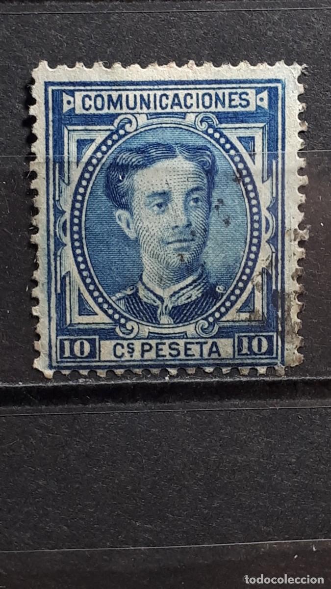 Sellos: ESPA&Ntilde;A. A&Ntilde;O 1876. &deg;. Edifil 175