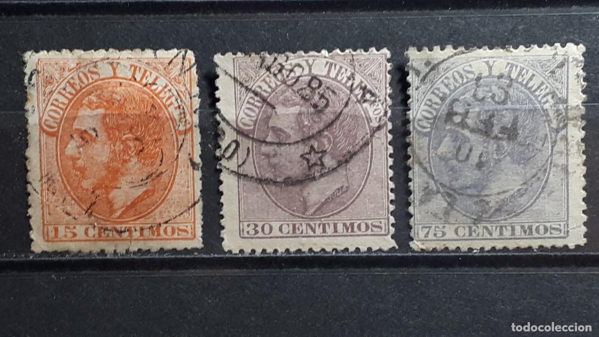 Sellos: ESPA&Ntilde;A. A&Ntilde;O 1882. &deg;. Edifil 210/2