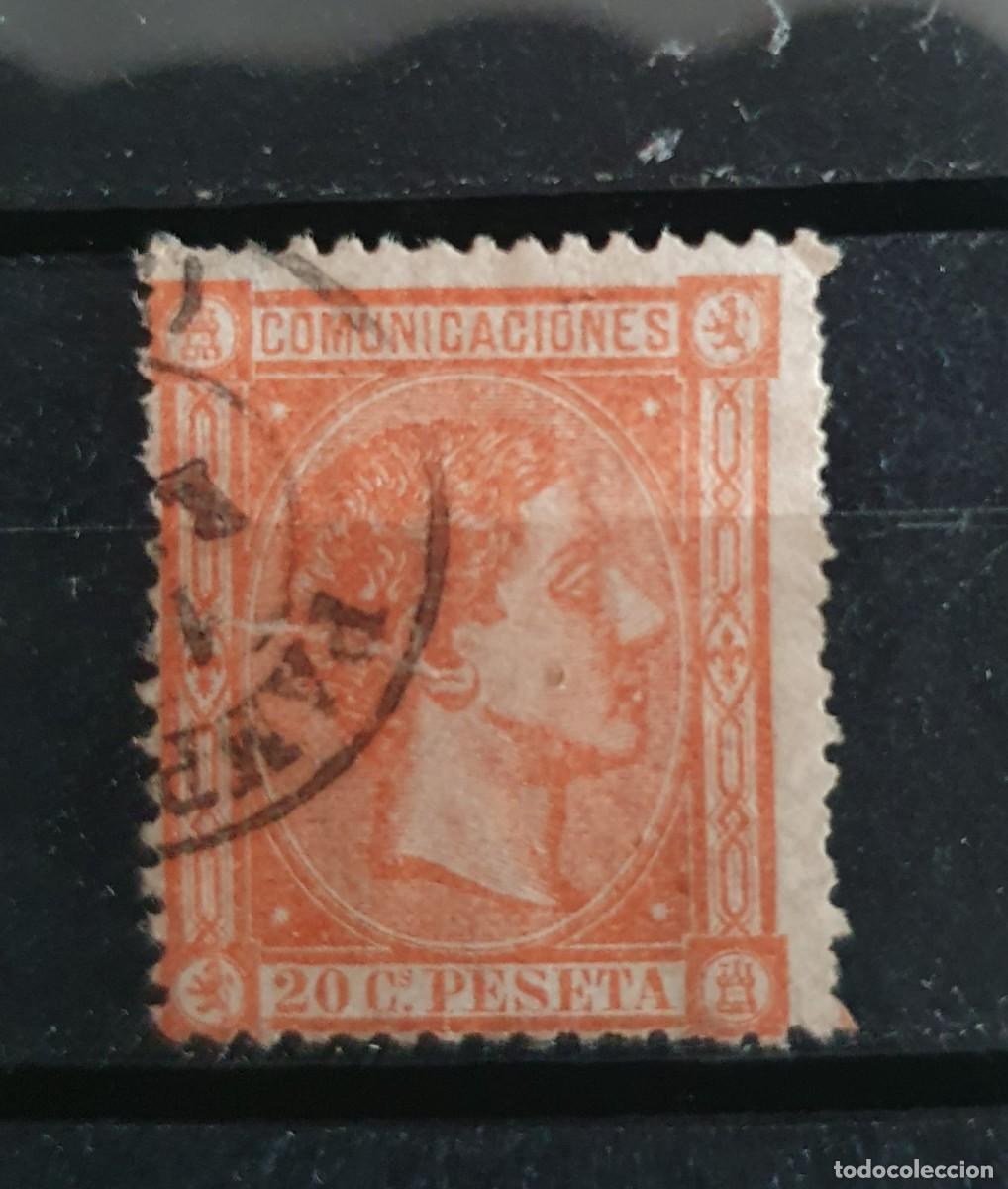 Sellos: EDIFIL 165 usado ALFONSO XII ESPA&Ntilde;A 1875
