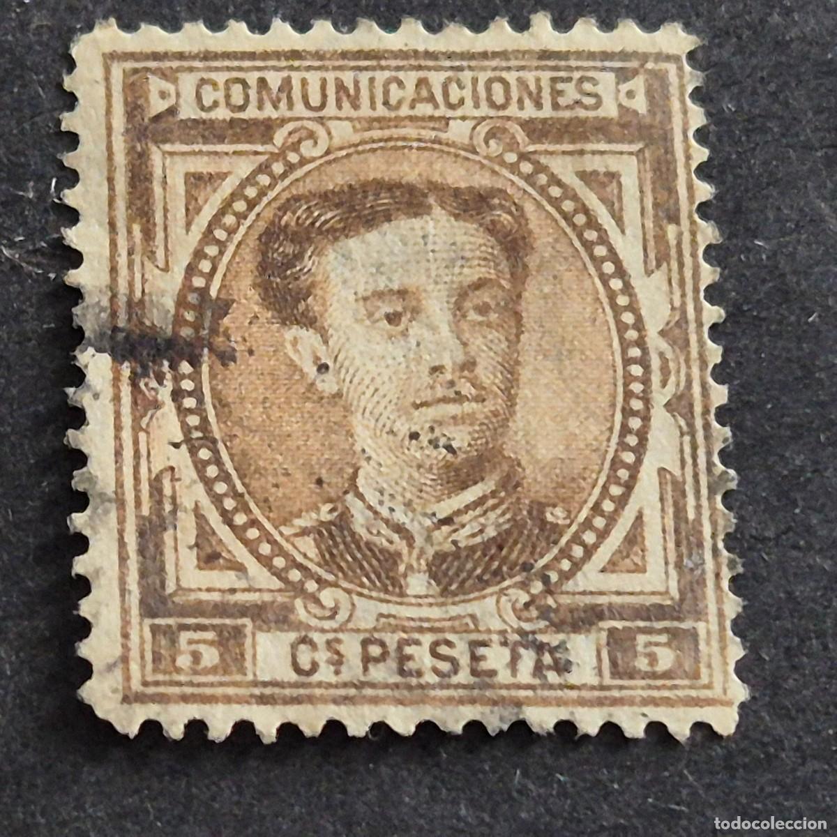 Sellos: ESPA&Ntilde;A, 1876, ALFONSO XII, EDIFIL 174, USADO, ( LOTE AR )