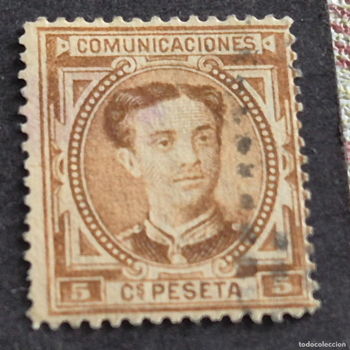 Sellos: ESPA&Ntilde;A, 1876, ALFONSO XII, EDIFIL 174, USADO, ( LOTE AR )