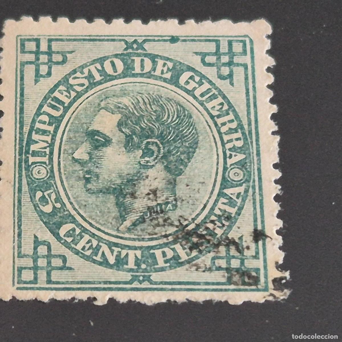 Sellos: ESPA&Ntilde;A, 1876, ALFONSO XII, EDIFIL 183, USADO, PUNTO ADELGAZADO, ( LOTE AR )