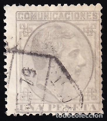 Sellos: ESPA&Ntilde;A, 1878 EDIFIL N&ordm; 197, 1 pts gris