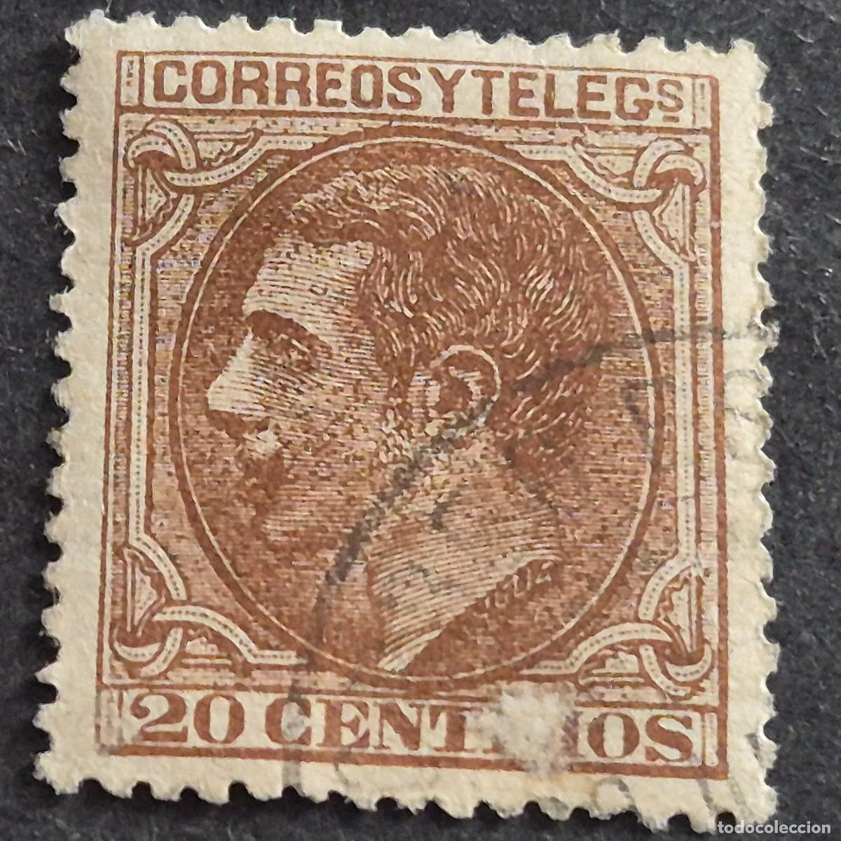 Sellos: ESPA&Ntilde;A, 1879, ALFONSO XII, EDIFIL 203, USADO, ( LOTE AR )
