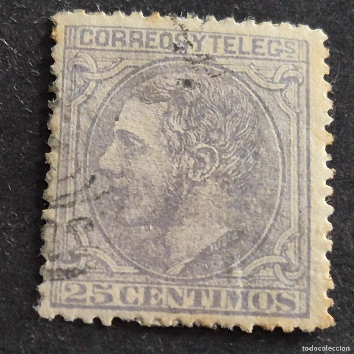 Sellos: ESPA&Ntilde;A, 1879, ALFONSO XII, EDIFIL 204, USADO, ( LOTE AR )