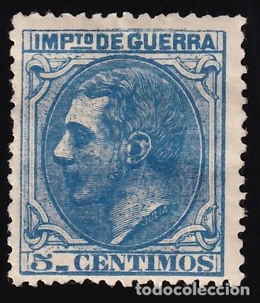 Briefmarken: ESPA&Ntilde;A, 1879 EDIFIL N&ordm; NE 4 (*), 5 c. azul. [NO EXPENDIDO]