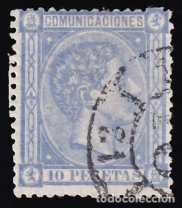 Sellos: ESPA&Ntilde;A, 1875 EDIFIL N&ordm; 171, 10 pts. ultramar, [Certificado, Alex Rendon.]