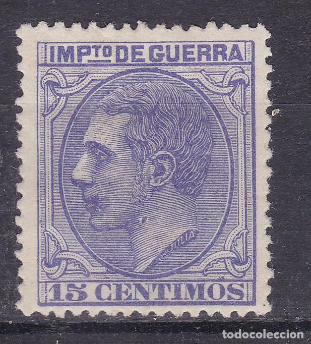 Sellos: SS6-Cl&aacute;sicos Alfonso XII Impuesto Guerra Edifil NE 6. * Con Fijasellos