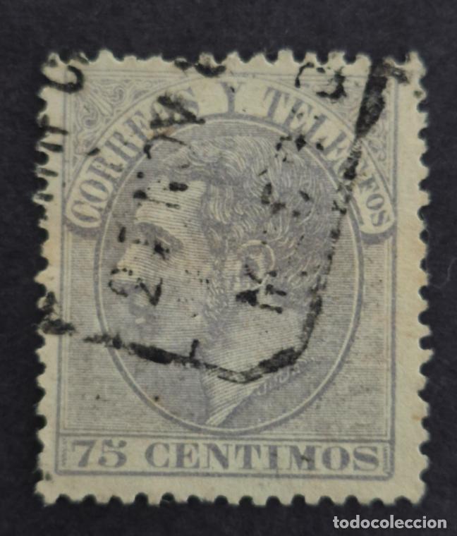 Stamps: Espa&ntilde;a 1882 - Alfonso XII, 75 c. (Edifil 212 &ordm;)