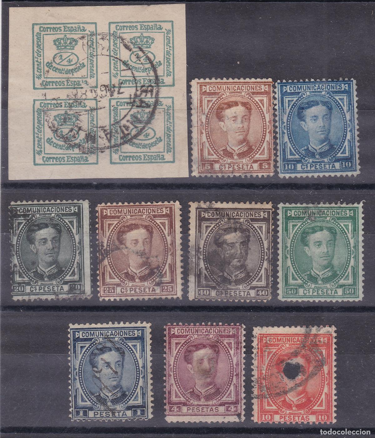 Sellos: FC-313- Cl&aacute;sicos Alfonso XII Edifil 173/82