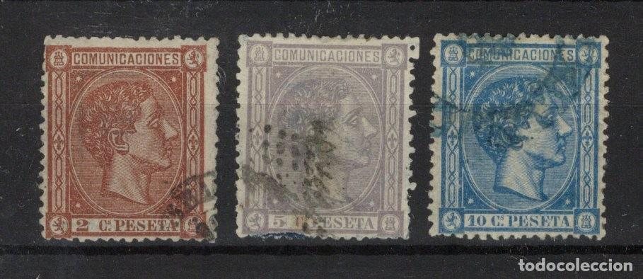 Selos: PC80 Sellos Espa&ntilde;a a&ntilde;o 1875 Edifil 162/164&ordm; sellos originales en usado v.c. 30 &euro;