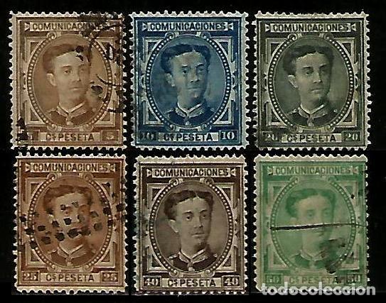 Sellos: ALFONSO XII EDIFIL 174 / 79