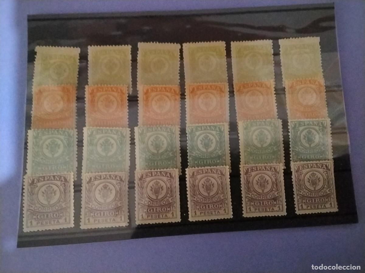 Sellos: Sellos Fiscales Giro Espa&ntilde;a 5cts 10cts 50cts 1peseta