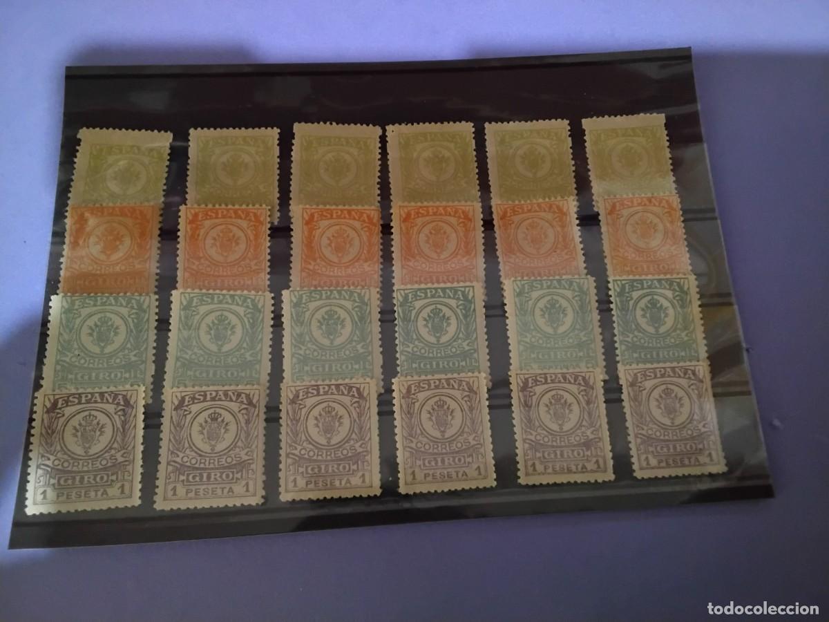 Sellos: Sellos Fiscales Giro Espa&ntilde;a 5cts 10cts 50cts 1peseta