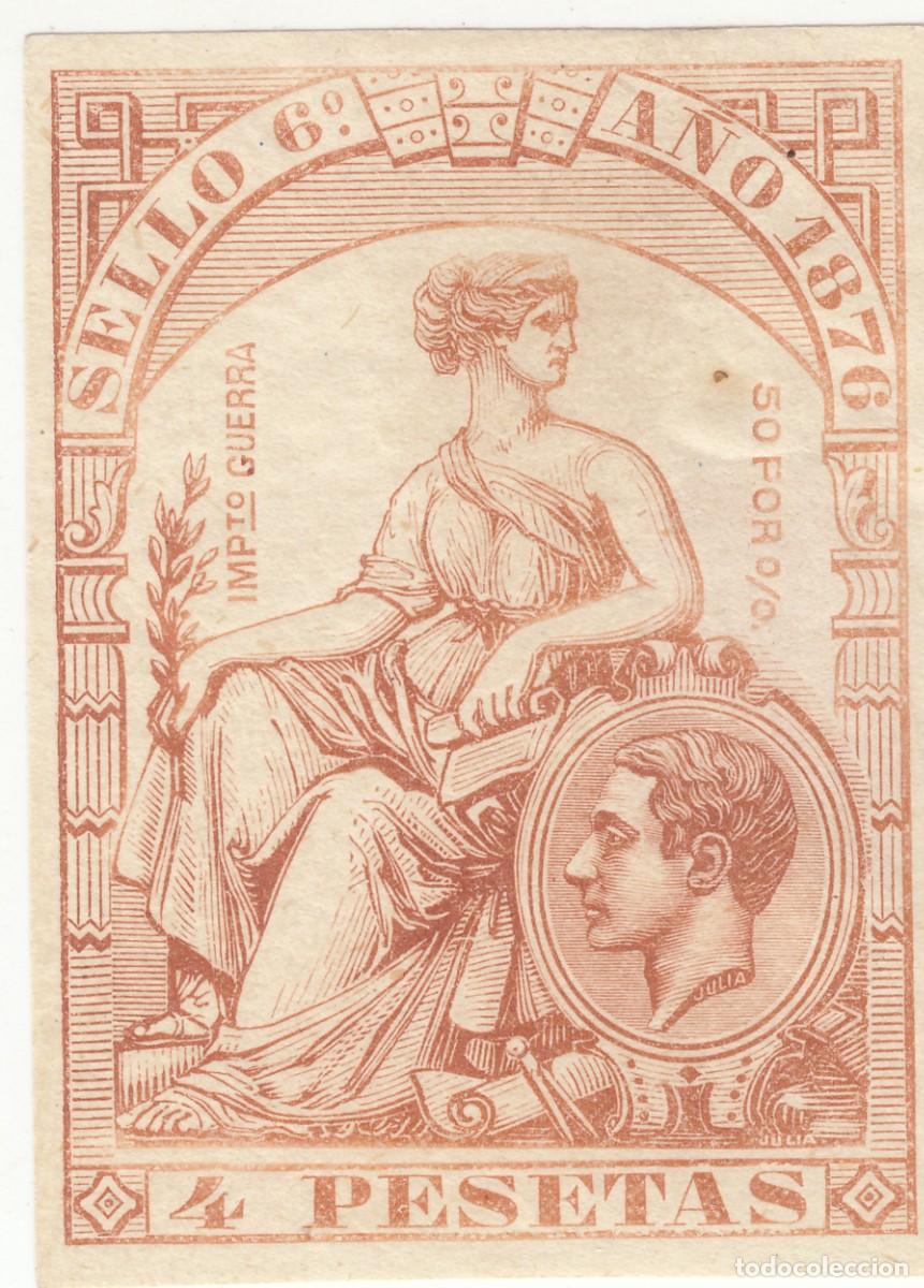 Selos: 1876 SELLO POLIZA FISCAL 6&ordm; 4 PTS EQUIVALENTE AL PAPEL SELLADO ALEMANY N&ordm; 176