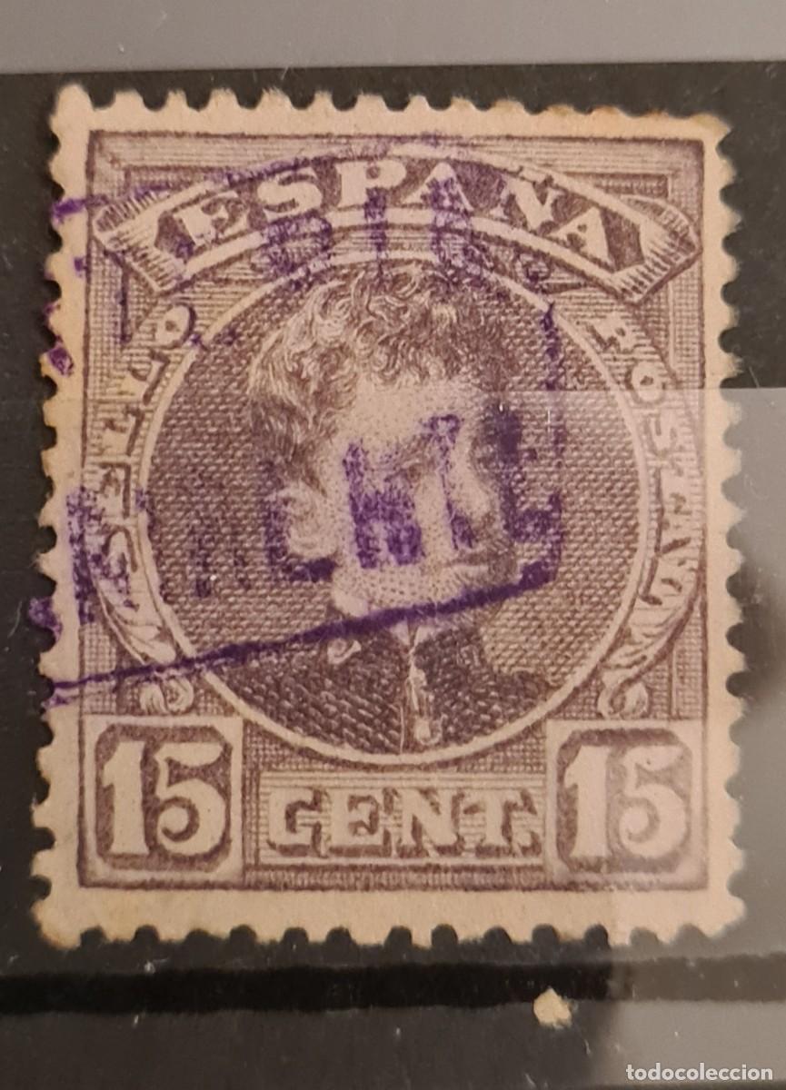 Sellos: Sello usado de Espa&ntilde;a 1901-05: Alfonso XIII