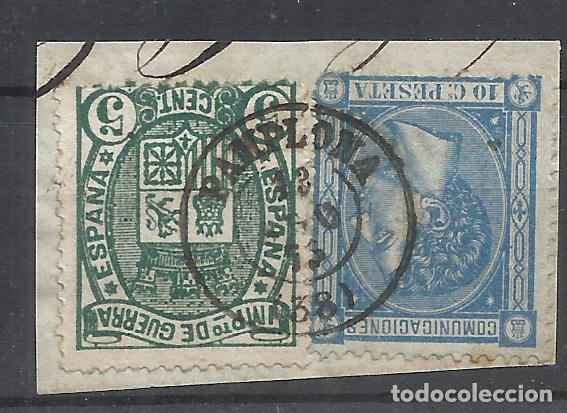 Sellos: alfonso XII FECHADOR PAMPLONA