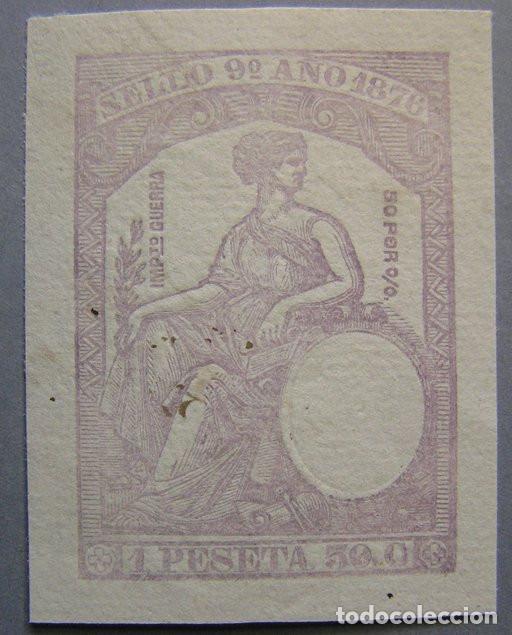 Sellos: SELLO FISCAL 1 PESETA- 9&ordm; CLASE 1 PESETA 1885