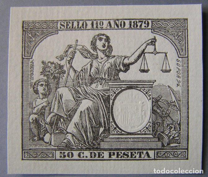 Sellos: SELLO FISCAL 50 CENTIMOS DE PESETA - 11&ordm; A&Ntilde;O 1879
