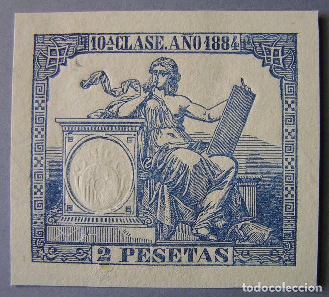 Sellos: SELLO FISCAL - 10&ordf; CLASE 2 PESETAS 1884