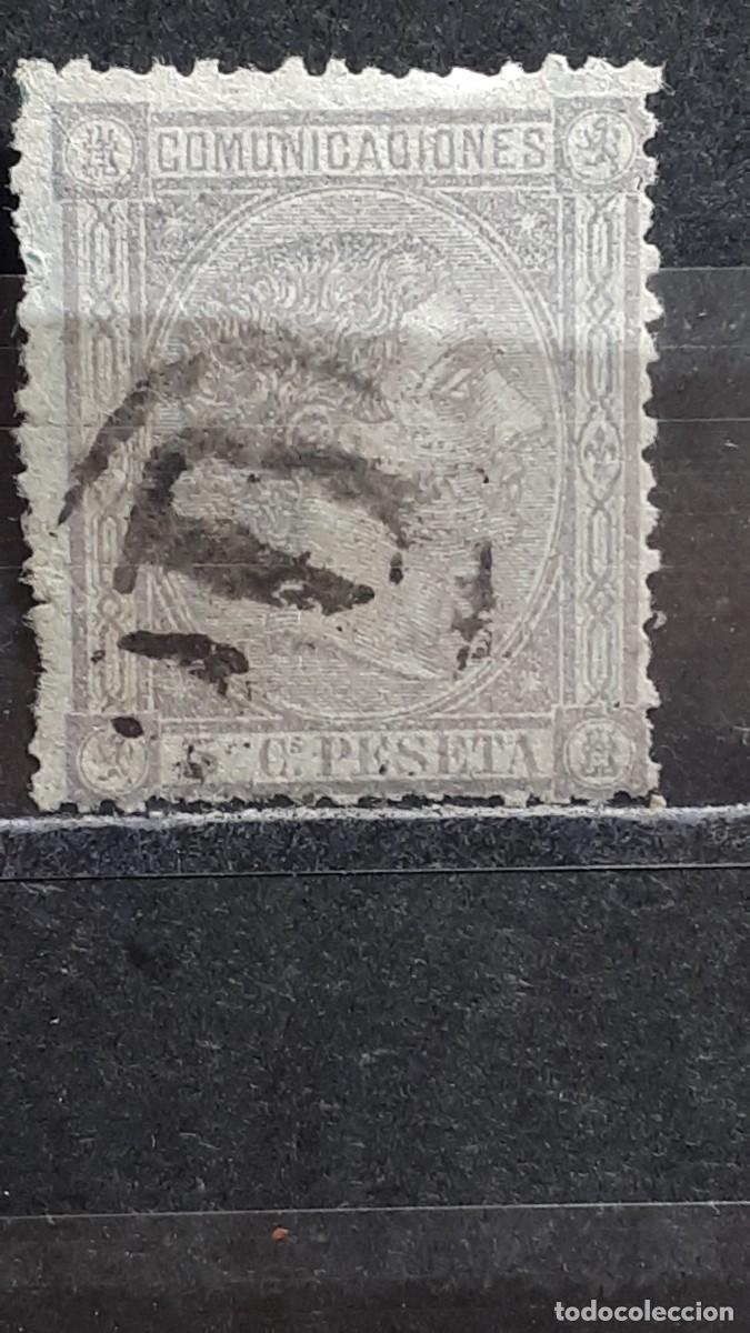Sellos: ESPA&Ntilde;A. A&Ntilde;O 1875. &deg;. Matasellos P.D. Edifil 163