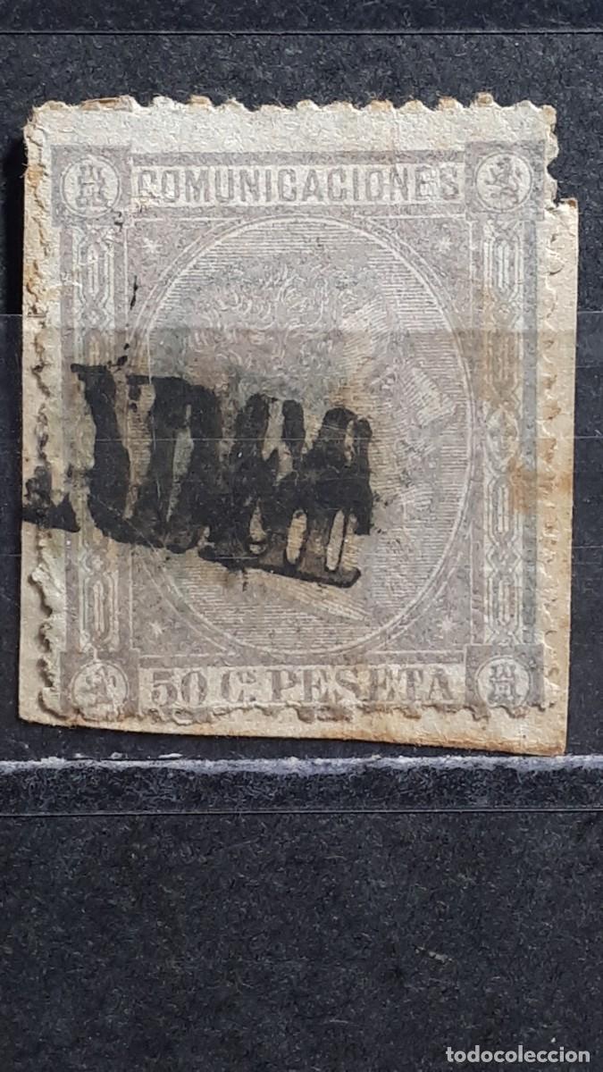 Sellos: ESPA&Ntilde;A. A&Ntilde;O 1875. &deg;. Matasello de Santander. Edifil 168