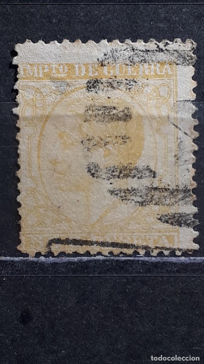 Sellos: ESPA&Ntilde;A. A&Ntilde;O 1877. &deg;. Matasello de parrilla. Edifil 189