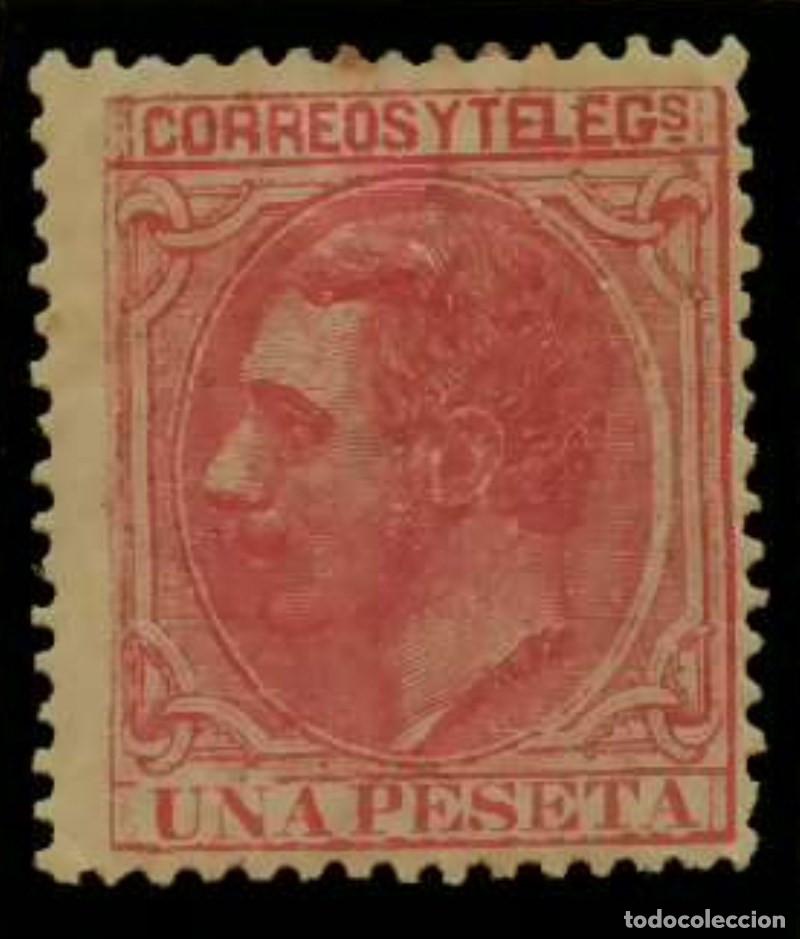 Sellos: FA3455. Emision 1-5-1879. Valor de 1 peseta rosa NUEVO